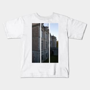 Modave Castle is also known as the Castle of the Counts of Marchin. Liege Province. Autumn sunny day. (vertical) Kids T-Shirt